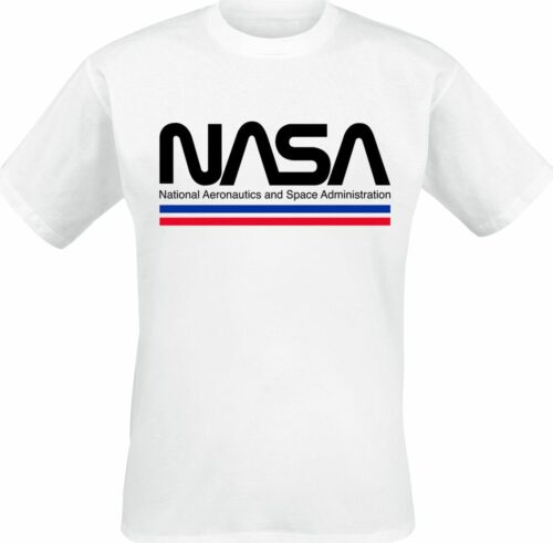 NASA Stripes tricko bílá