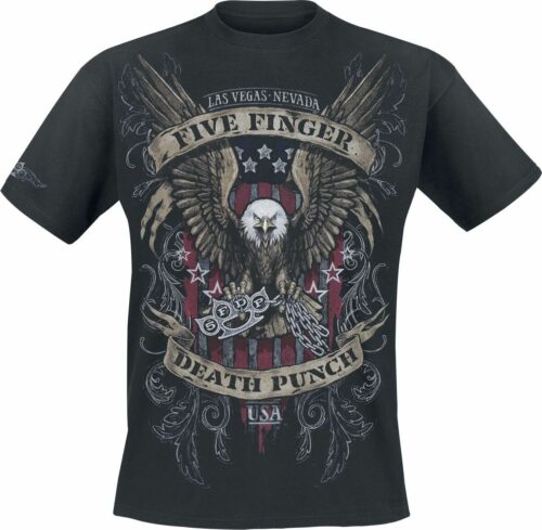 Five Finger Death Punch Eagle Color tricko černá