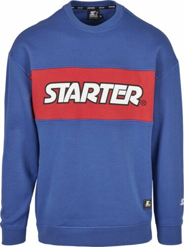 Starter Tričko Colour Block s klasickým výstřihem Mikina modrá
