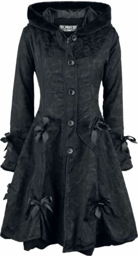 Poizen Industries Alice Rose Coat Dívcí kabát černá