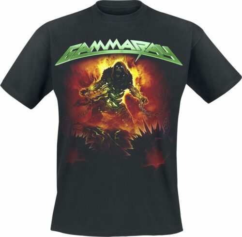 Gamma Ray 30 Years Green Logo tricko černá