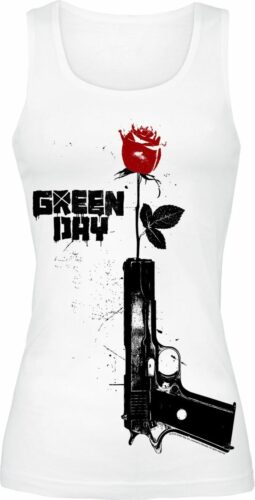 Green Day Progression dívcí top bílá
