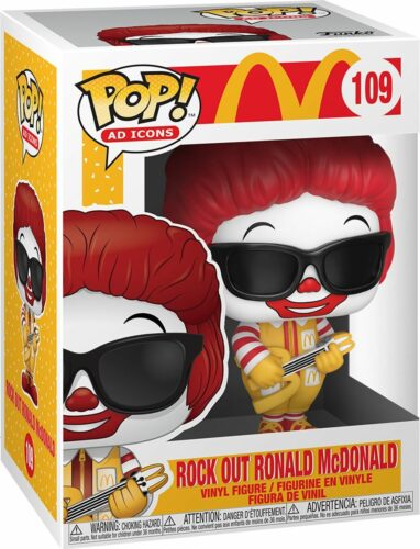 Mc Donalds Rock Out Ronald McDonald Vinyl Figur 109 Sberatelská postava standard