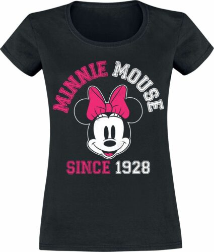 Mickey & Minnie Mouse Minnie Mouse since 1928 dívcí tricko černá