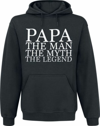 Papa - The Man mikina s kapucí černá