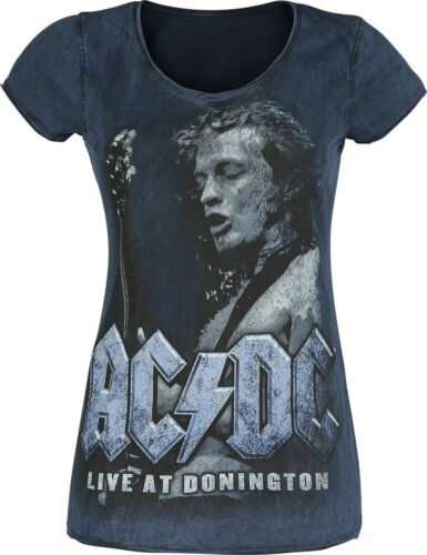 AC/DC Live At Donington dívcí tricko tmavě modrá