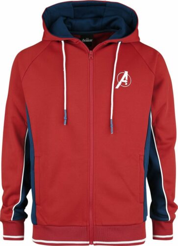 Avengers The Game - Logo mikina s kapucí na zip cervená/modrá