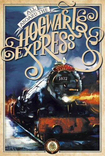 Harry Potter Hogwarts Express Retro plakát vícebarevný