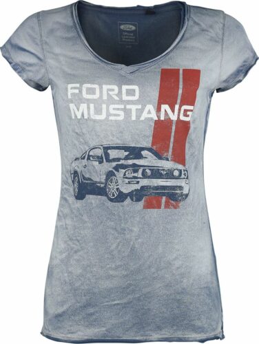 Ford Mustang - Freedom Machine dívcí tricko modrá