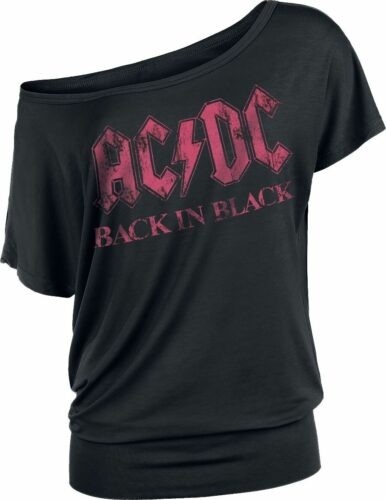 AC/DC Back in Black dívcí tricko černá