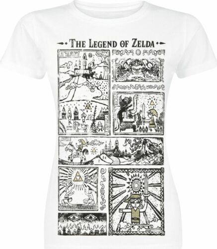 The Legend Of Zelda Drawings dívcí tricko bílá