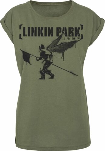 Linkin Park Hybrid Theory dívcí tricko olivová