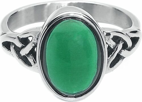 etNox Green Crystal prsten stríbrná