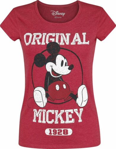 Mickey & Minnie Mouse Original dívcí tricko směs červené