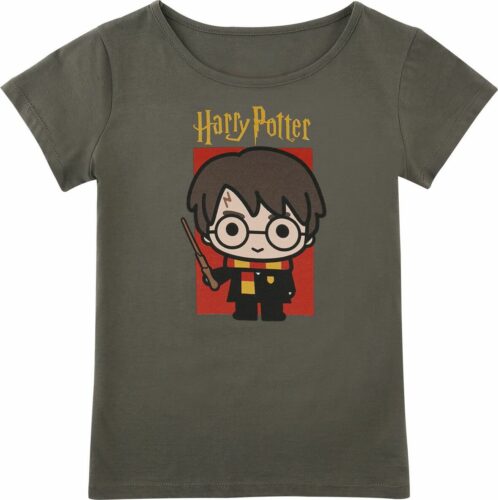 Harry Potter Chibi Harry detské tricko khaki