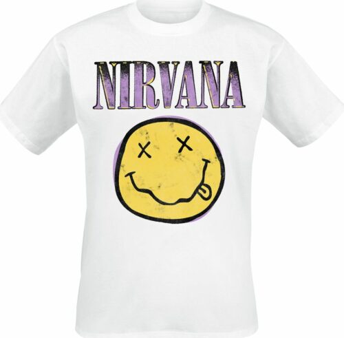 Nirvana Smiley White tricko bílá