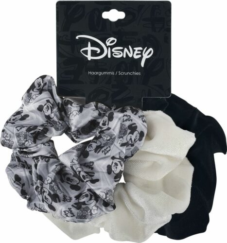 Mickey & Minnie Mouse Retro Vlasové gumičky cerná/bílá