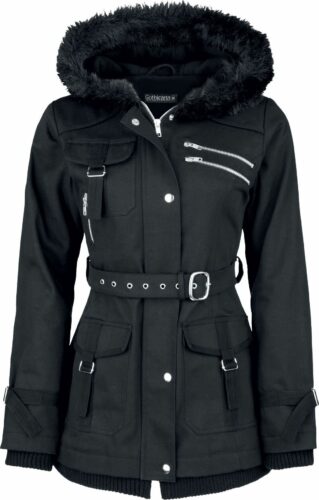 Gothicana by EMP Multi Pocket Jacket dívcí bunda černá