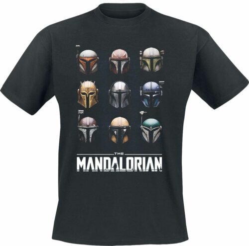 Star Wars The Mandalorian - Helmets tricko černá