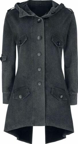 Forplay Teplákový kabát s knoflíky na přední strane Dívcí kabát šedá