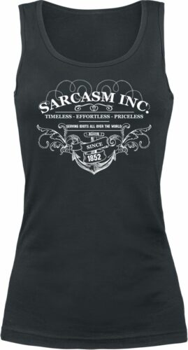 Sarcasm Inc. dívcí top černá