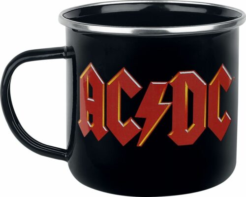 AC/DC AC/DC - Emaille Becher Hrnek černá