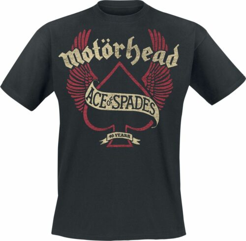 Motörhead 40 Years Wings tricko černá
