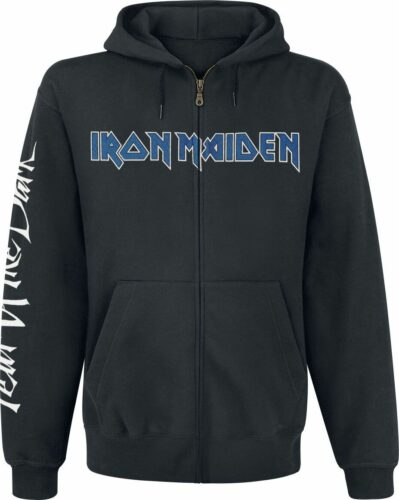 Iron Maiden Fear of the dark mikina s kapucí na zip černá