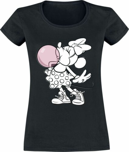Mickey & Minnie Mouse Minnie - Bubble Gum Blow dívcí tricko černá