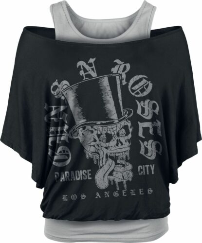 Guns N' Roses Paradise City Skull dívcí tricko cerná/šedá