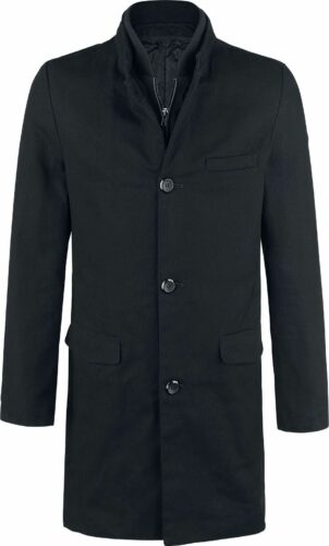 Forplay Coat einreihig kabát černá