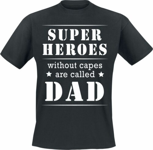 Superheroes Without Capes Are Called Dad tricko černá
