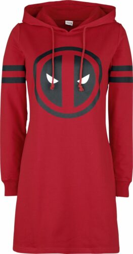 Deadpool Logo šaty s kapucí červená