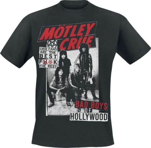 Mötley Crüe Crue Fans Punk Hollywood tricko černá