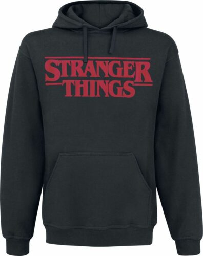 Stranger Things Classic Logo mikina s kapucí černá