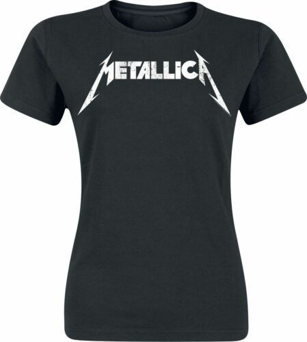 Metallica Textured Logo dívcí tricko černá