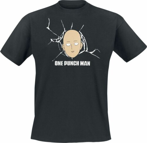 One Punch Man Saitama tricko černá