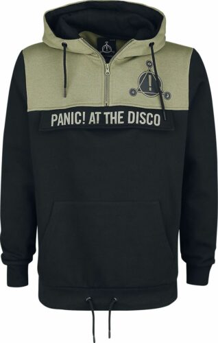 Panic! At The Disco EMP Signature Collection mikina s kapucí cerná/olivová