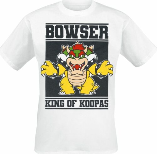 Super Mario Bowser - King Of Koopas tricko bílá