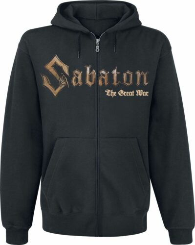 Sabaton The Great War - Soldiers mikina s kapucí na zip černá