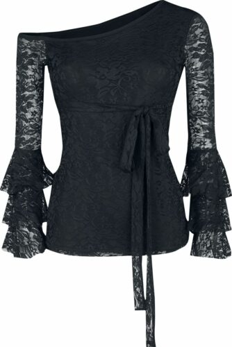 Gothicana by EMP dívcí triko s dlouhými rukávy černá