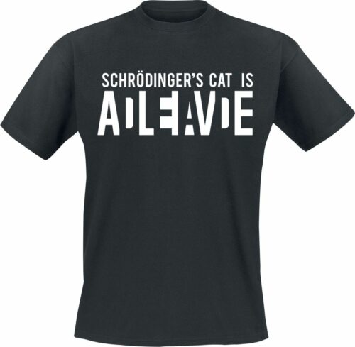 Schrödinger's Cat Is Alive tricko černá