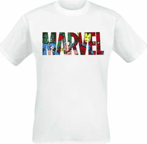 Marvel Character Logo tricko bílá