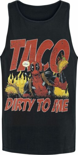 Deadpool Taco Dirty To Me! tílko černá