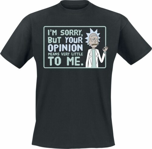 Rick And Morty Your Opinion tricko černá