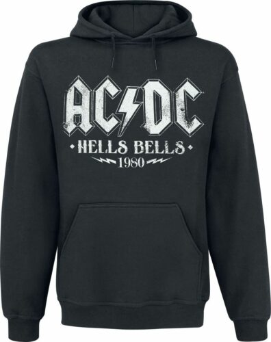 AC/DC Hells Bells 1980 mikina s kapucí černá