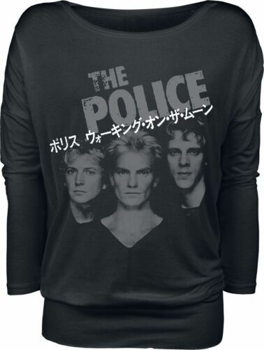 The Police Japanese Photo dívcí triko s dlouhými rukávy černá