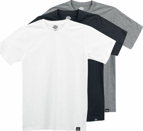 Dickies Balení 3 triček Multi Colour tricko cerná/šedá/bílá