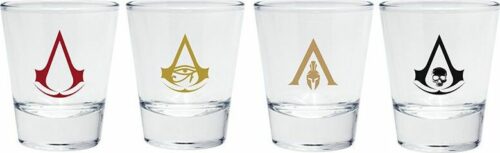 Assassin's Creed Emblems sada sklenicek transparentní