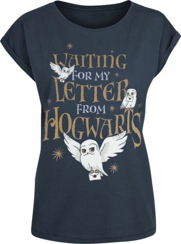 Harry Potter Hogwarts Letter dívcí tricko tmavě modrá